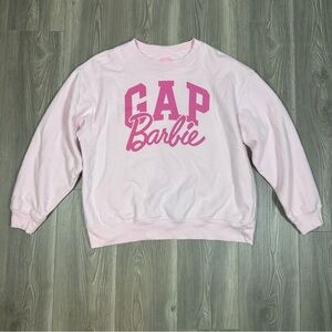 Gap x Barbie Barbiecore Pink Crewneck Sweatshirt L